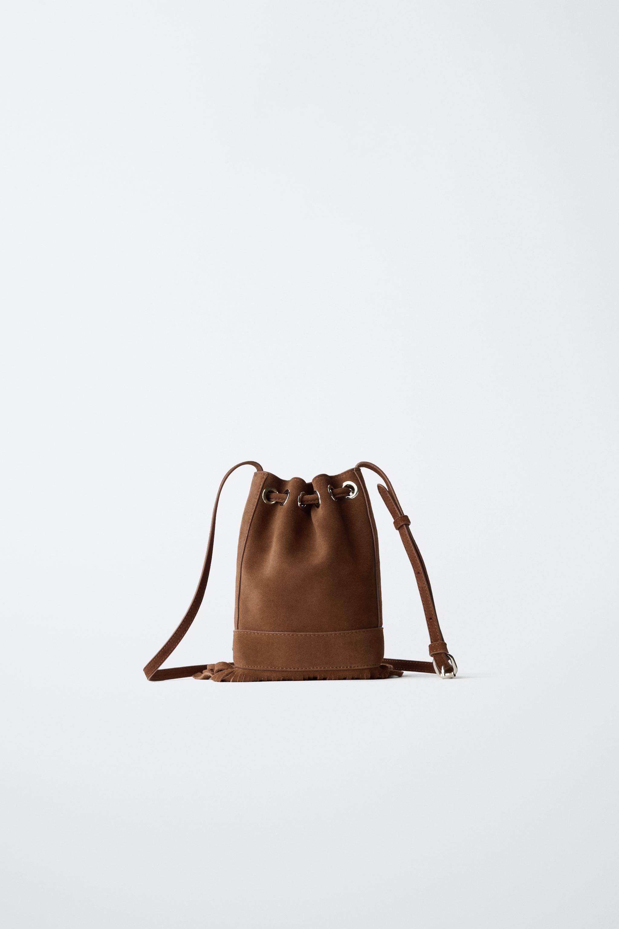 BOURSE EN CUIR À FRANGES